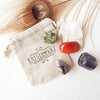 ADDICTIONS & SELF-CONTROL crystal set for emotional, mental, spiritual, physical addiction recovery and healing. carnelian, clear quartz, iolite, botswana agate, and asterite