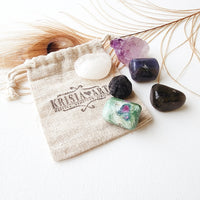 AURA HEALING & SPIRITUALITY crystals set for meditation, purification, negative energy cleansing, calming