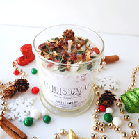 CHRISTMAS MIRACLES crystals spell candle for protection, blessing, and well-being