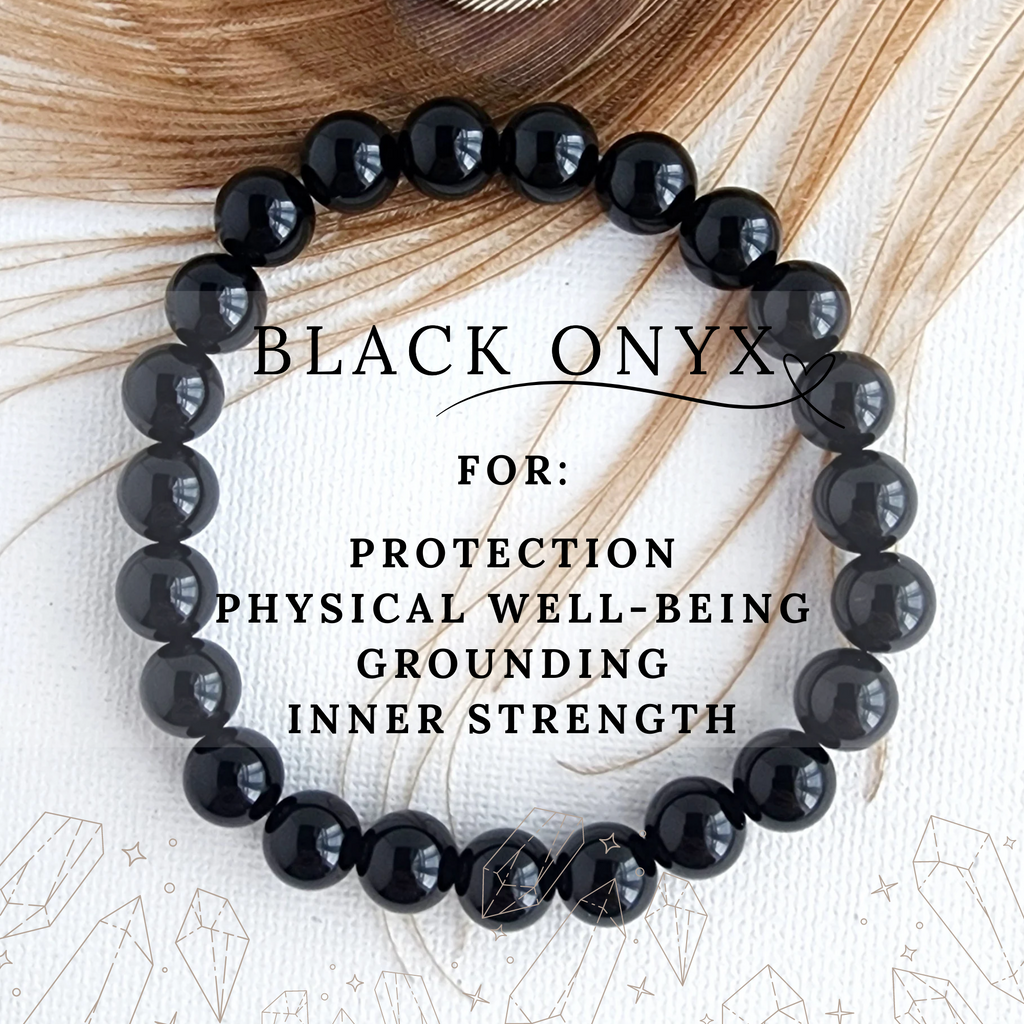 BLACK ONYX healing bracelet 8mm – KrisiaArt LLC