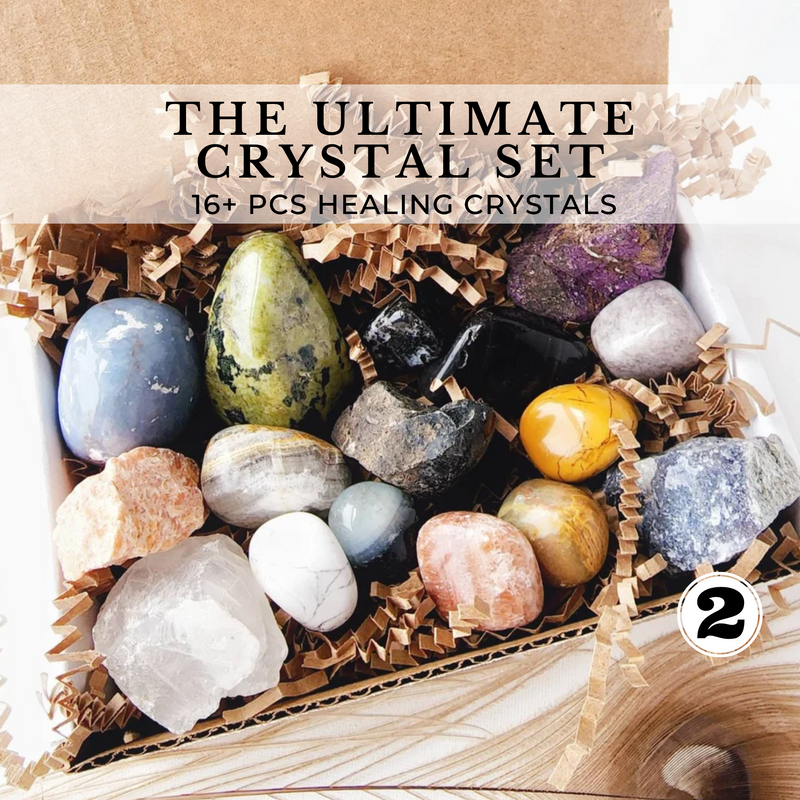 Vol.2 Beginner crystal kit for reiki meditation, home decor & positive energy