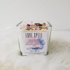LOVE SPELL crystal candle for attracting love, romance, sexuality. Intimacy ritual candle for finding The One