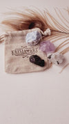 SAFE TRAVELS crystal set for protection, peace, safety, calming anxiety traveling