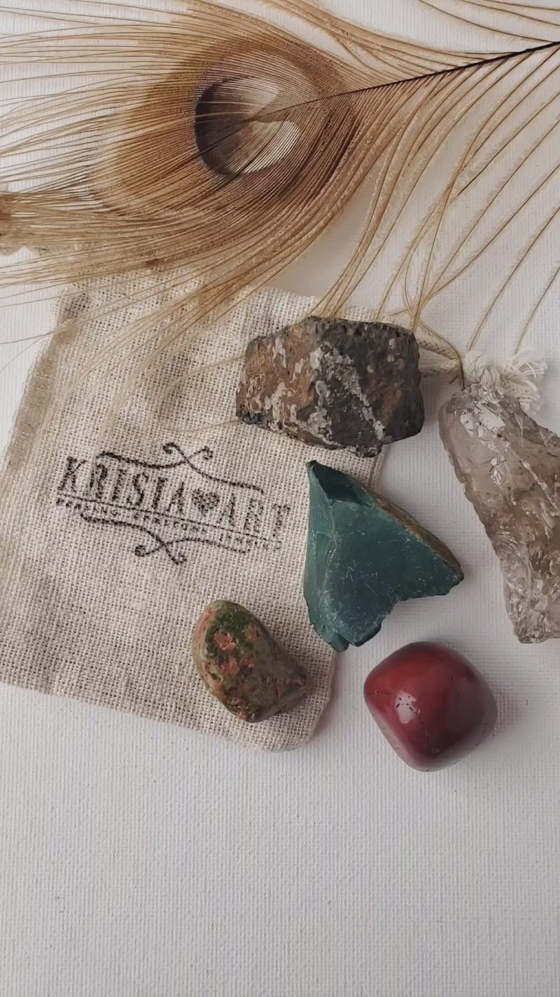 GROUNDING crystal set for balance & inner peace