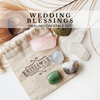 WEDDING BLESSINGS crystal set for love, happiness, joy on your special day