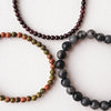 SCORPIO zodiac sign bracelet set - Labradorite, Red Garnet, Unakite