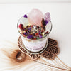 LAW OF ATTRACTION intention candle for manifestation dreams. Magic crystal candle for spell rituals & good vibes