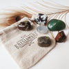 GOOD LUCK crystal set for attracting success, prosperity, wealth, good fortune opportunities, happiness, gambling & lottery luck. Tourmalinated Quratz, Green Aventurine, Pyrite, Tiger's Eye, Celestite, Dragon's Bloodstone.