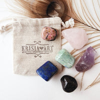 UNIVERSAL LOVE crystal set for attracting romantic relationship, soulmate & happy marriage. Rose Quartz, Garnet, Ruby in Zoisite, Amethyst, Lapis Lazuli