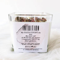 INTUITION candle for inner guidance, instinct & sixth sense boost, divination practice, clairvoyance spirituality & connecting to your intuition