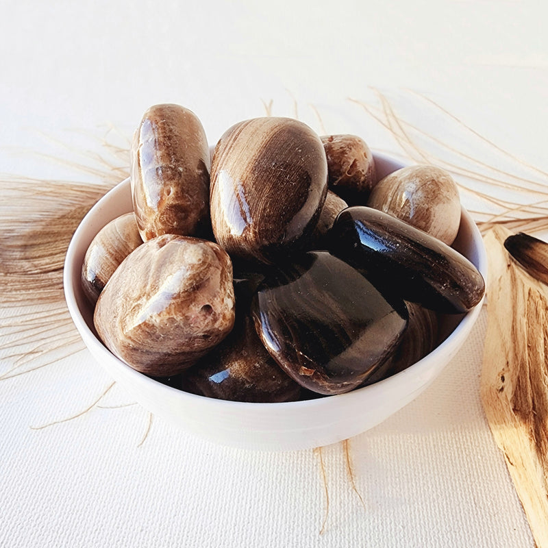 COKE CALCITE tumbled stone for tranquility, grounding, calming