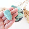 AMAZONITE tumbled stone for soothing, calming, balance