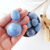 ANGELITE tumbled crystal for calming, spirit communication, peace