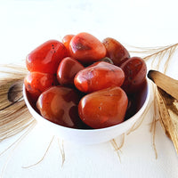 CARNELIAN tumbled stone for creativity, motivation, confidence