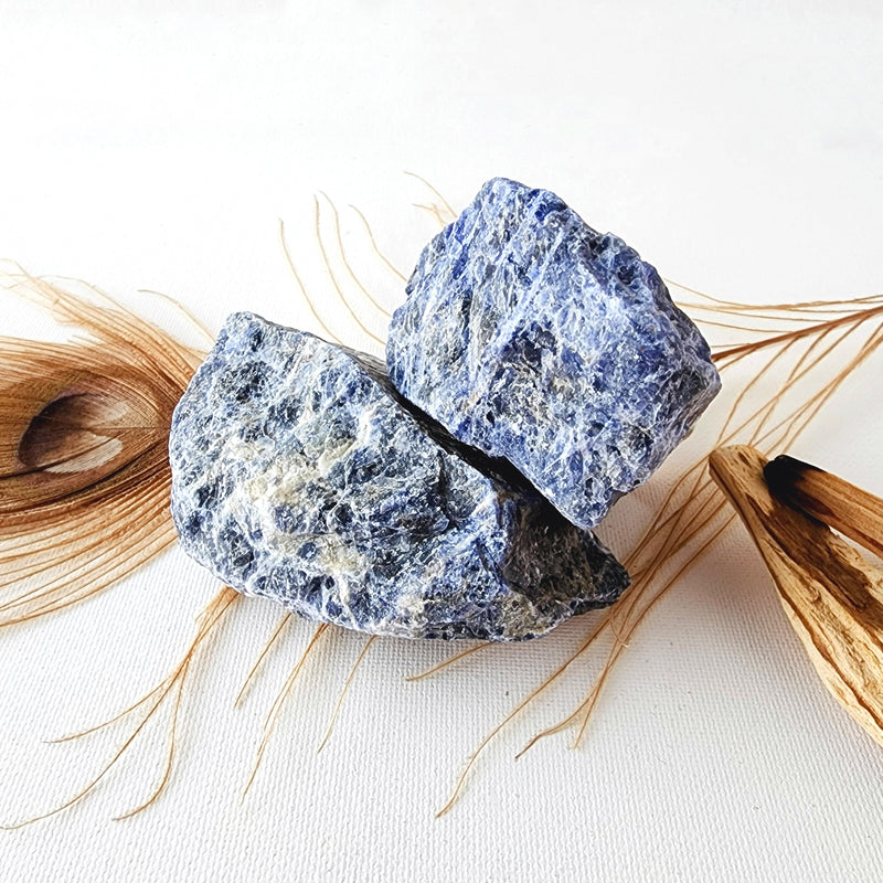 Large SODALITE raw stone for inner peace, calming, intuition