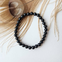 BLACK TOURMALINE healing bracelet 6mm