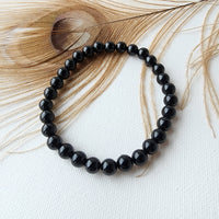 BLACK TOURMALINE healing bracelet 6mm