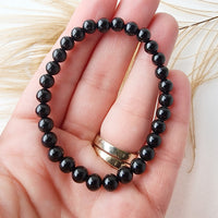 BLACK TOURMALINE healing bracelet 6mm