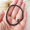 BLACK TOURMALINE healing bracelet 4mm