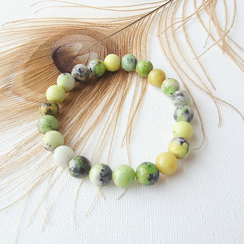 CHRYSOPRASE healing bracelet 8mm