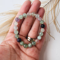 RAINBOW FLUORITE healing bracelet 8mm