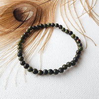 DRAGON BLOODSTONE healing bracelet 4mm