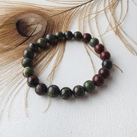 DRAGON BLOODSTONE healing bracelet 8mm