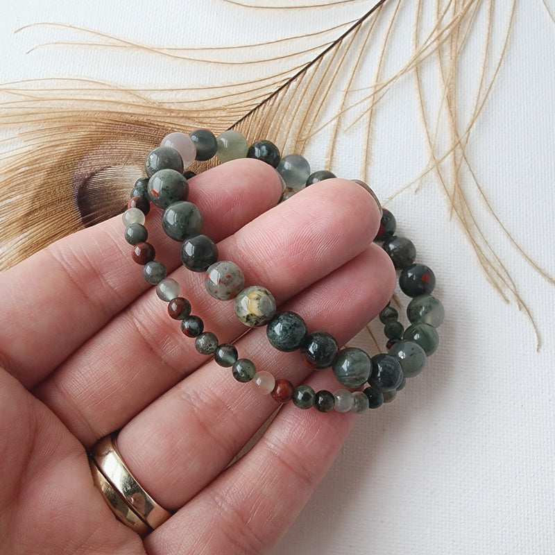 AFRICAN BLOODSTONE healing bracelet 8mm
