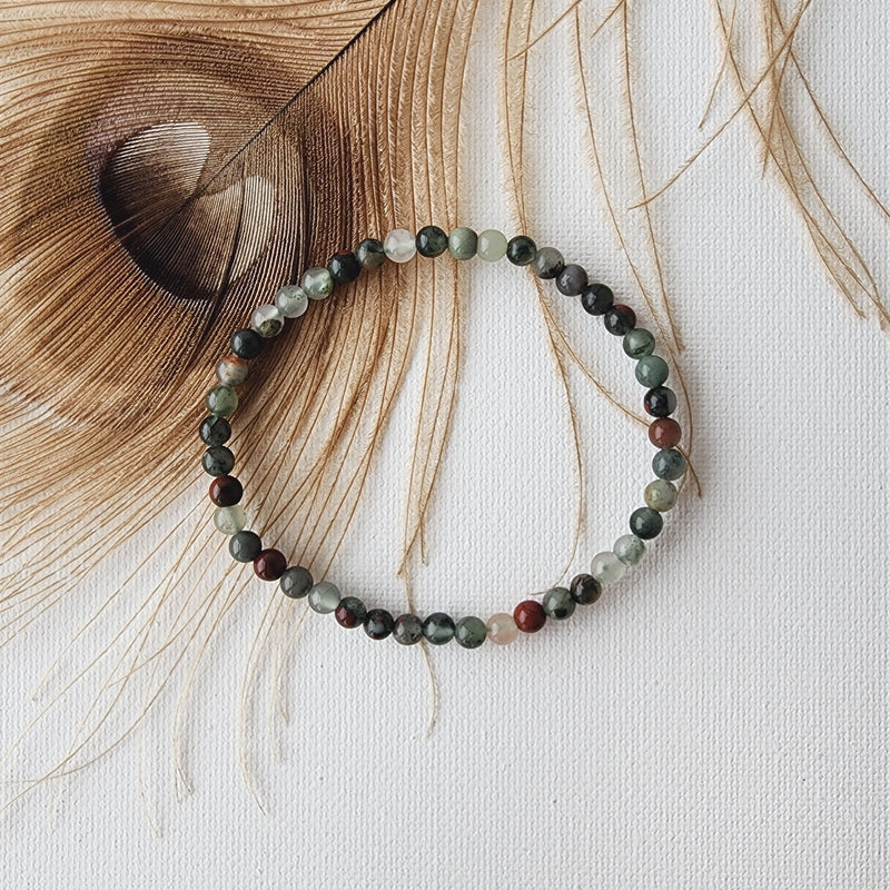 AFRICAN BLOODSTONE healing bracelet 4mm