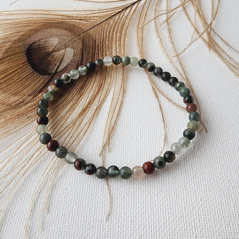AFRICAN BLOODSTONE healing bracelet 4mm