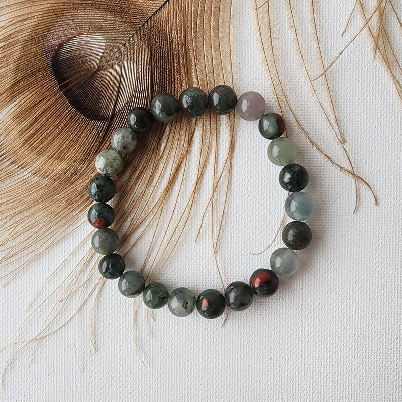 AFRICAN BLOODSTONE healing bracelet 8mm