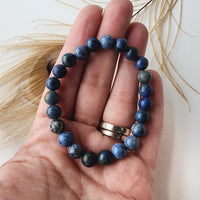 DUMORTIERITE healing bracelet 8mm