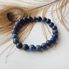 DUMORTIERITE healing bracelet 8mm