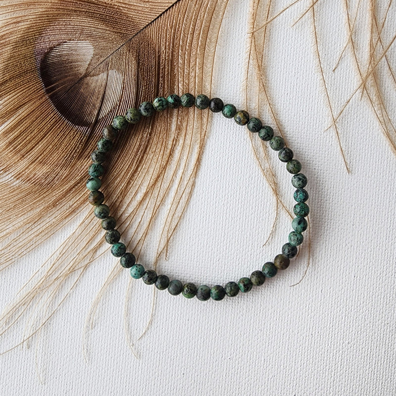 AFRICAN TURQUOISE healing bracelet 4mm