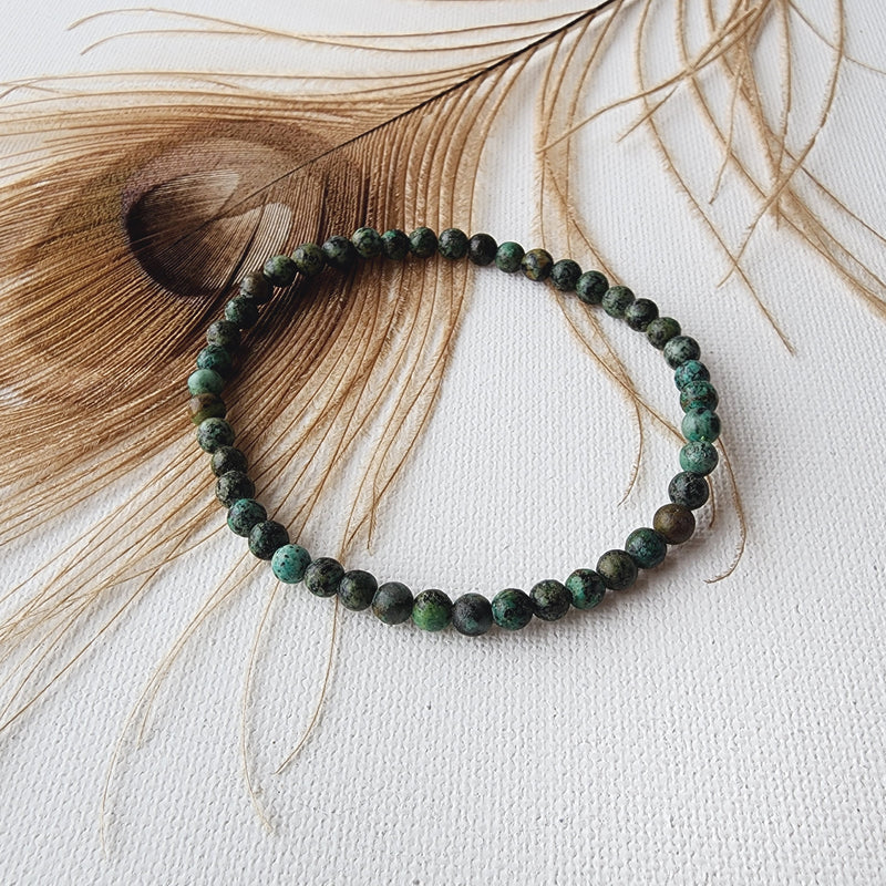 AFRICAN TURQUOISE healing bracelet 4mm