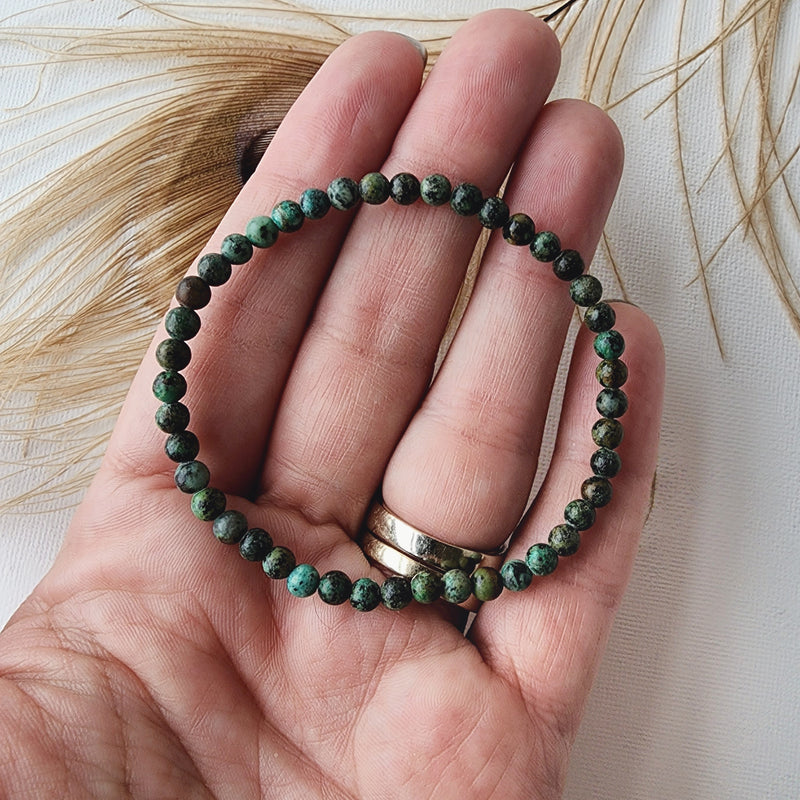 AFRICAN TURQUOISE healing bracelet 4mm