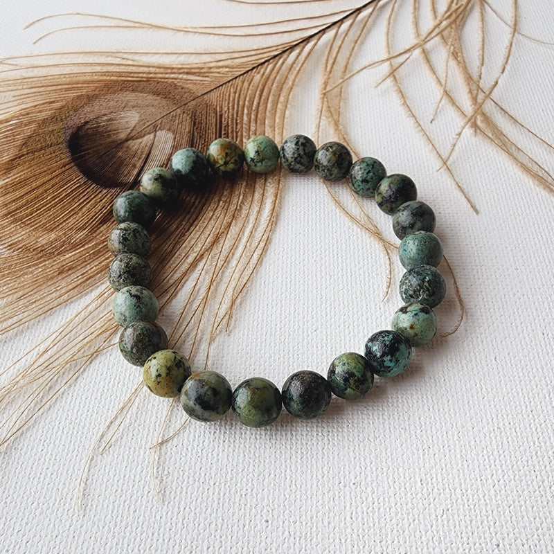 AFRICAN TURQUOISE healing bracelet 8mm