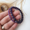 AMETHYST healing crystal bracelet 4mm