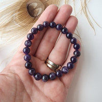 AMETHYST healing crystal bracelet 8mm