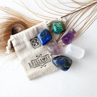 Life path NUMBER 3 healing crystals, Numerology crystal set to manifest inspiration, innovation, self-expression