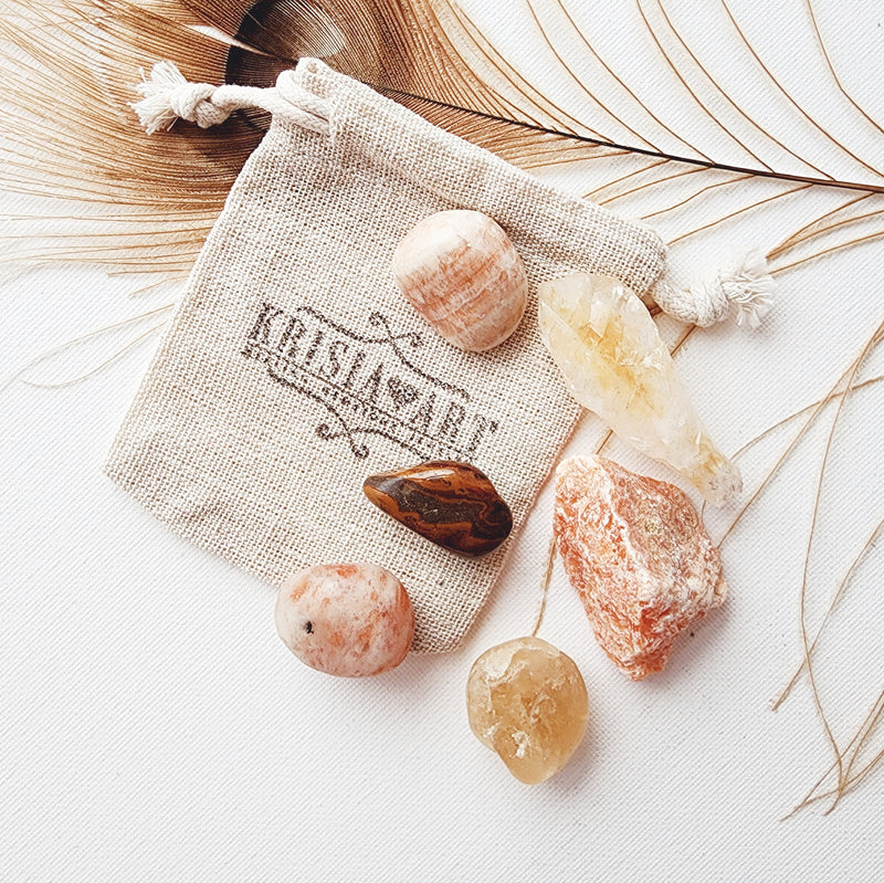 SACRAL CHAKRA crystals set for balance and alignment