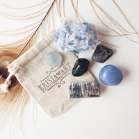 THROAT CHAKRA crystals set for balance and alignment