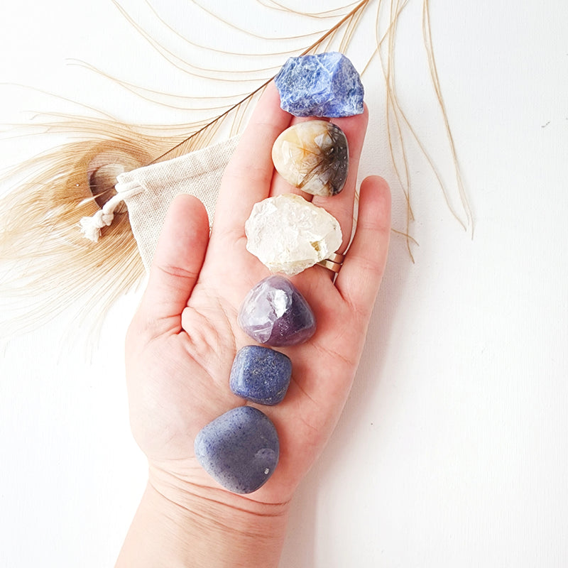 THIRD EYE CHAKRA crystal set for balance and alignment