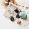 Zodiac sign VIRGO crystal set - August 23 - September 22 - horoscope astrology healing crystals - Amazonite, Jade, Brown Aragonite, Nephrite Jade, Snowflake Obsidian