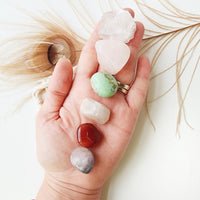 PCOS SUPPORT crystals set for comfort balance and healing, pregnancy & infertility meditation