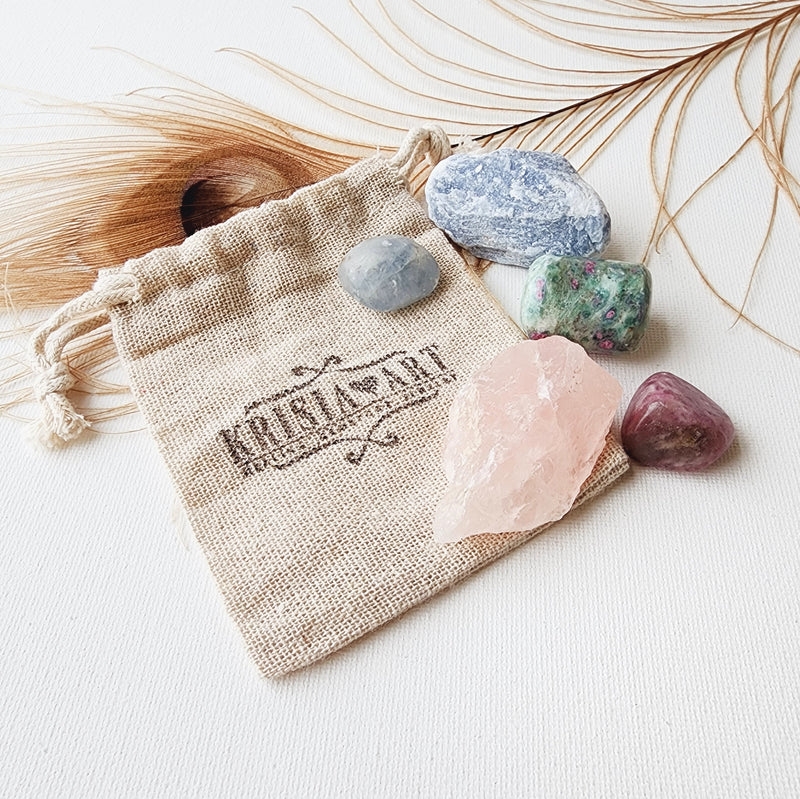 NURSERY & NEW BABY crystals set for calming, protection, better sleep