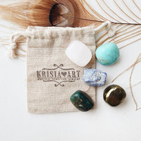 ACCEPTANCE & SURRENDER crystals set for calming, comforting, letting go, self-discovery