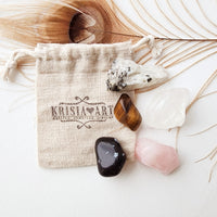 BALANCE YOUR ENERGY crystals set for well-being, meditation, calming stress and harmony