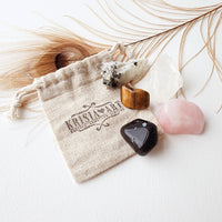 BALANCE YOUR ENERGY crystals set for well-being, meditation, calming stress and harmony