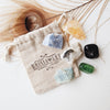 FULL MOON crystal set for cleansing, manifestation, meditation. New beginnings ritual kit